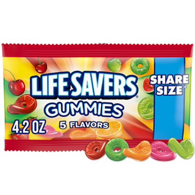 Life Savers Gummy Candy 5 Flavors Share Size Pack - 4.2 Oz - Image 1