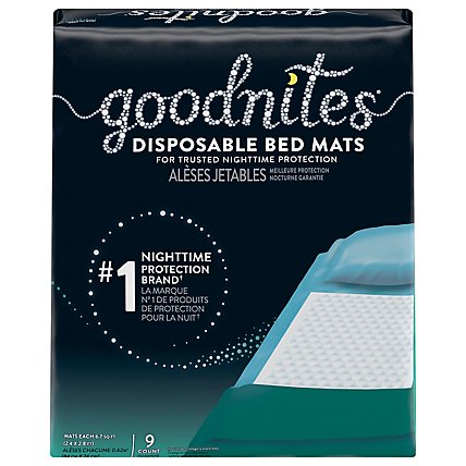 Goodnites Disposable Bed Pads for Bedwetting - 9 Count - Image 5
