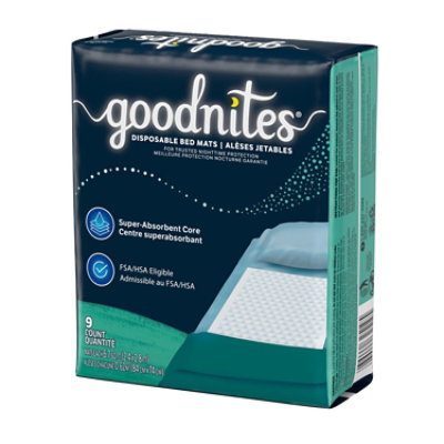 Goodnites Disposable Bed Pads for Bedwetting - 9 Count - Image 8