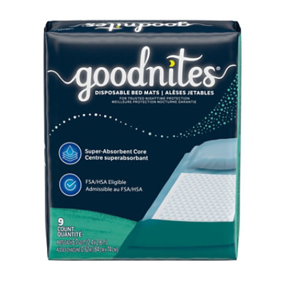 Goodnites Disposable Bed Pads for Bedwetting - 9 Count - Image 7