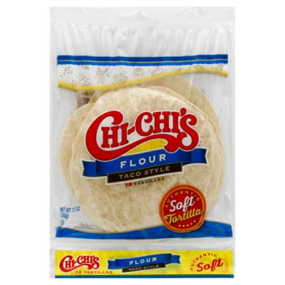 CHI-CHIS Tortillas Flour Taco Style Pack - 12 Count - Image 1