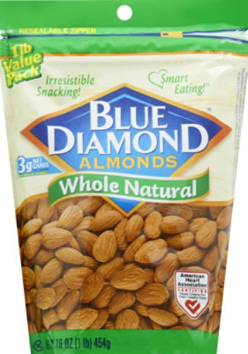 Blue Diamond Almonds Whole Natural - 16 Oz - Image 2