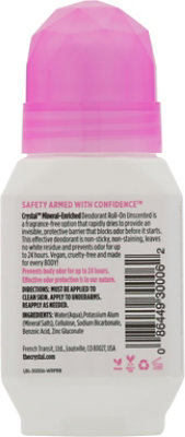 CRYSTAL Deodorant Roll On Mineral Unscented - 2.25 Fl. Oz. - Image 5