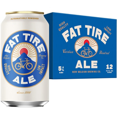 New Belgium Brewing Fat Tire Ale Beer 5.2% ABV Cans - 12-12 Fl. Oz. - Image 3