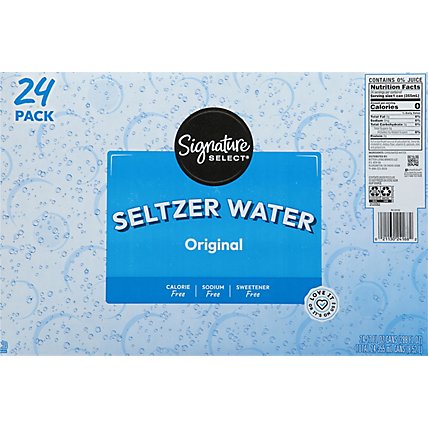 Signature SELECT Water Seltzer - 24-12 Fl. Oz. - Image 3