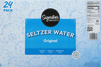 Signature SELECT Seltzer Water - 24-12 Fl. Oz. - Image 6