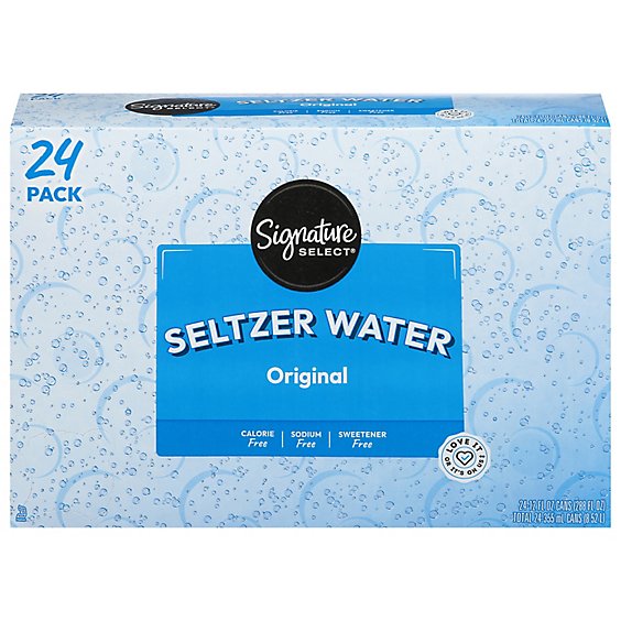 Signature SELECT Water Seltzer - 24-12 Fl. Oz.