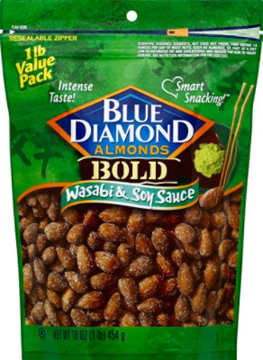 Blue Diamond Almonds Bold Wasabi & Soy Sauce - 16 Oz - Image 2