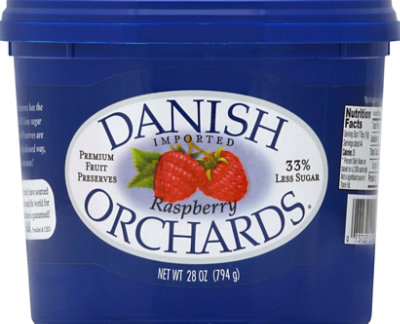 Danish Orchards Fruit Preserves Premium Raspberry - 28 Oz - Image 2