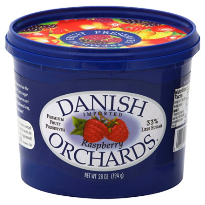 Danish Orchards Fruit Preserves Premium Raspberry - 28 Oz
