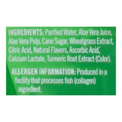 alo AWAKEN Aloe Vera Juice Drink Wheatgrass - 16.9 Fl. Oz. - Image 4