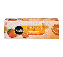 Signature SELECT Seltzer Water Mandarin Orange - 12-12 Fl. Oz.
