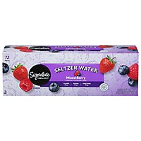 Signature SELECT Seltzer Water Mixed Berry - 12-12 Fl. Oz. - Image 2