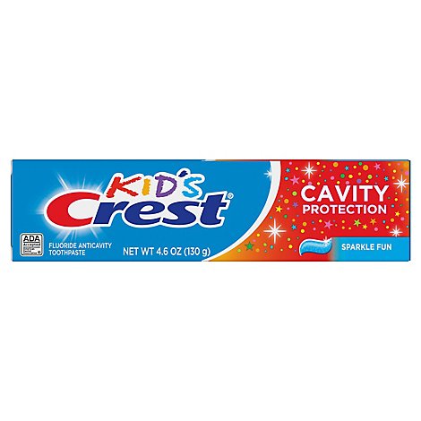 Crest Kids Cavity Protection Sparkle Fun Flavor Toothpaste - 4.6 Oz