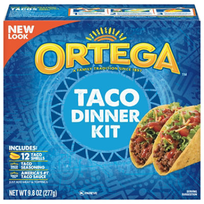 Ortega Taco Shells Dinner Kit With Seasonings & Sauce Box 12 Count - 10 Oz - Image 3