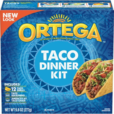 Ortega Taco Shells Dinner Kit With Seasonings & Sauce Box 12 Count - 10 Oz - Image 2