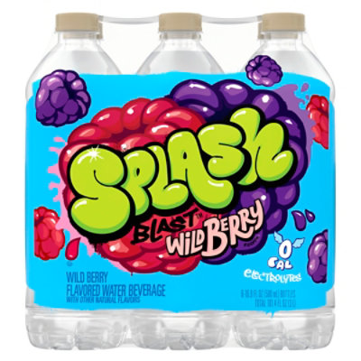 Splash Refresher Wild Berry Flavored Water - 6-16.9 Fl. Oz. - Image 6
