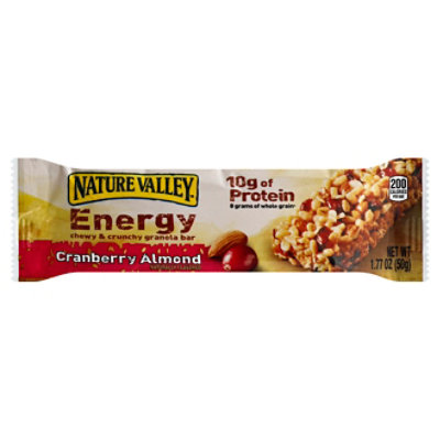 Nature Valley Recharge Granola Bar Chewy & Crunchy Cranberry Almond - 1.77 Oz