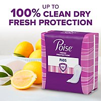 Poise Incontinence Long Pads for Women Maximum Absorbency - 39 Count - Image 2