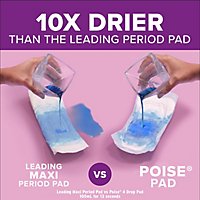 Poise Incontinence Long Pads for Women Maximum Absorbency - 39 Count - Image 4