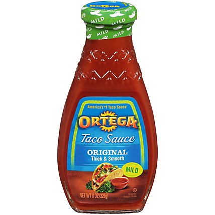 Ortega Taco Sauce Thick & Smooth Original Mild Bottle - 8 Oz - Image 3