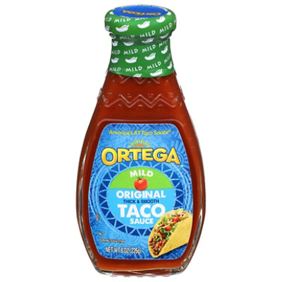 Ortega Taco Sauce Thick & Smooth Original Mild Bottle - 8 Oz - Image 1