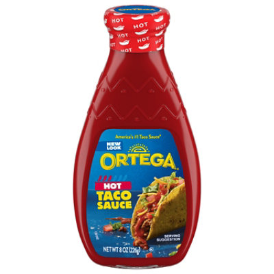 Ortega Taco Sauce Thick & Smooth Original Hot Bottle - 8 Oz