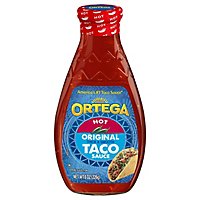 Ortega Taco Sauce Thick & Smooth Original Hot Bottle - 8 Oz - Image 3
