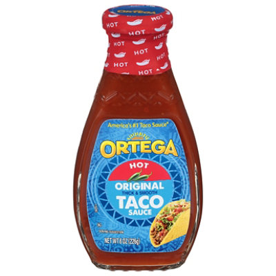 Ortega Taco Sauce Thick & Smooth Original Hot Bottle - 8 Oz - Image 2