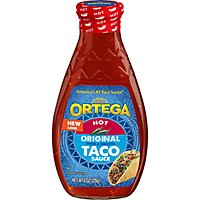 Ortega Taco Sauce Thick & Smooth Original Hot Bottle - 8 Oz - Image 2
