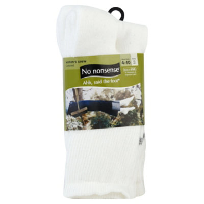 No Nonsence Bus Cas Crew Cushion Sock - 3 Pair