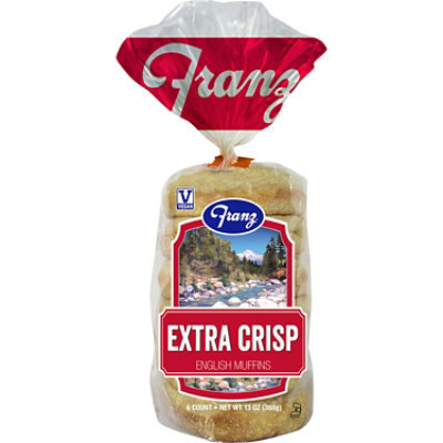 Franz English Muffins Extra Crisp 6 Count - 13 Oz - Image 2