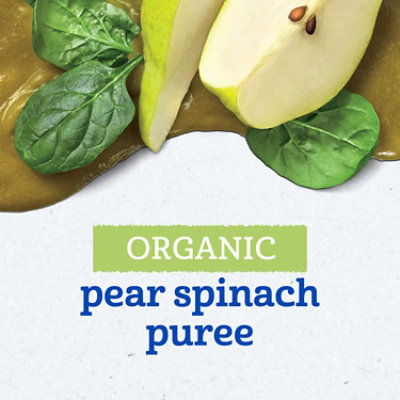 Gerber 2nd Foods Organic Pear Spinach Baby Food Pouch - 3.5 Oz - Image 3