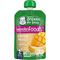 Gerber 2nd Foods Organic Banana Mango Baby Food Pouch - 12-3.5 Oz - Image 1