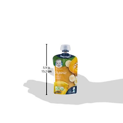 Gerber 2nd Foods Baby Food Banana Squash Pouch 3.5 Oz - Image 4