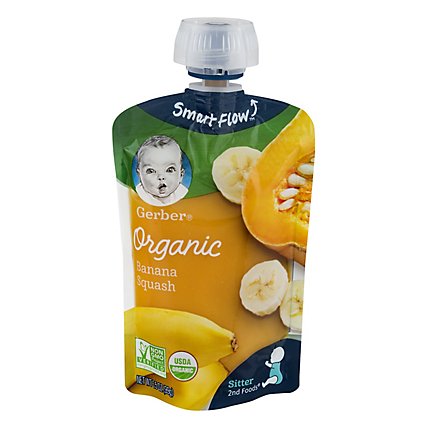 Gerber 2nd Foods Baby Food Banana Squash Pouch 3.5 Oz - Image 5