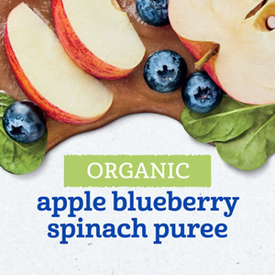 Gerber 2nd Foods Organic Apple Blueberry Spinach Baby Food Pouch - 3.5 Oz - Image 3