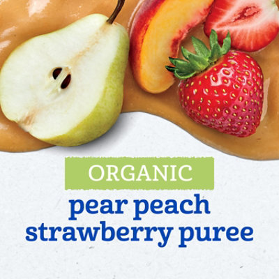 Gerber 2nd Foods Organic Pear Peach Strawberry Baby Food Pouch - 3.5 Oz - Image 3