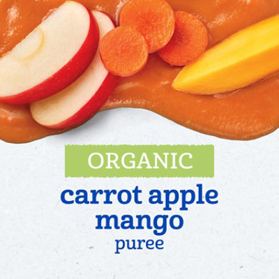 Gerber 2nd Foods Organic Carrot Apple Mango Baby Food Pouch - 3.5 Oz - Image 3