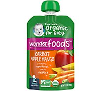 Gerber 2nd Foods Baby Food Sitter Organic Carrot Apple Mango - 3.5 Oz