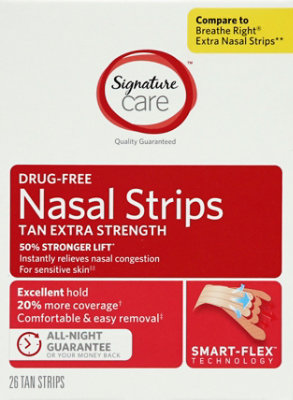 Signature Select/Care Extra Strength Nasal Strips - 26 Count - Image 2