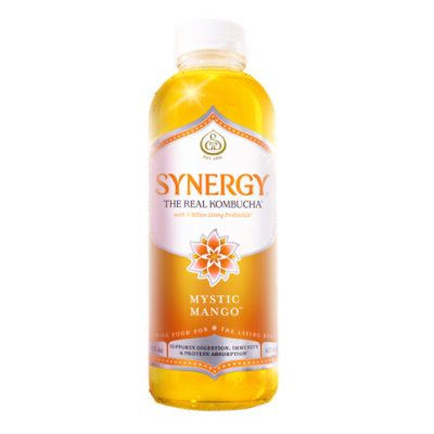 Synergy The Real Kombucha Mystic Mango - 16 Fl. Oz.