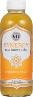 GT's Synergy Mystic Mango Kombucha - 16 Fl. Oz. - Image 2