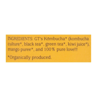 GT's Synergy Mystic Mango Kombucha - 16 Fl. Oz. - Image 5