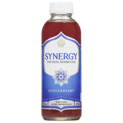 GT's Synergy Gingerberry Kombucha - 16 Oz. - Image 1