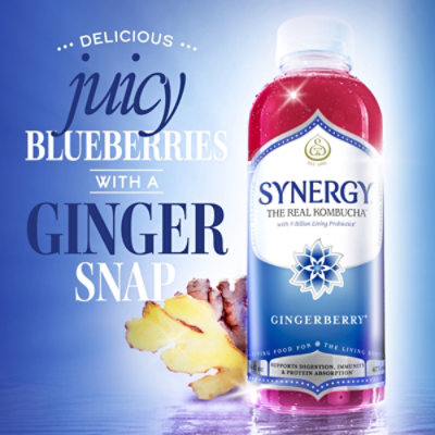 Synergy The Real Kombucha Gingerberry - 16 Fl. Oz. - Image 2