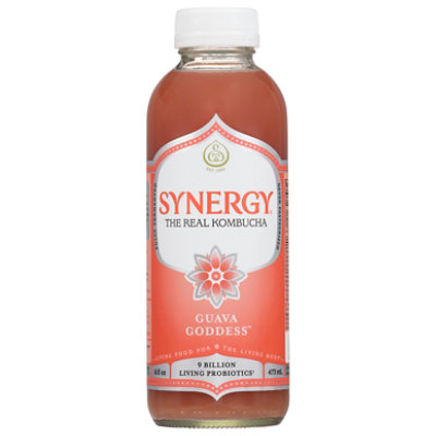 GT's Synergy Guava Goddess Organic Kombucha - 16.2 Fl. Oz. - Image 3