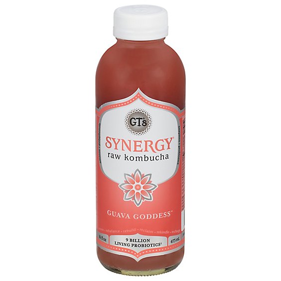 GT's Synergy Guava Goddess Organic Kombucha - 16.2 Fl. Oz.