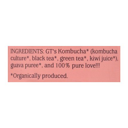 GT's Synergy Guava Goddess Organic Kombucha - 16.2 Fl. Oz. - Image 3