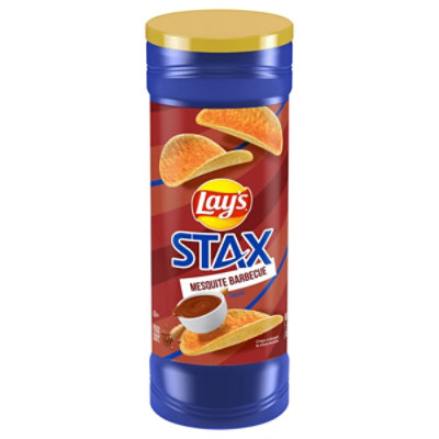 Lays Potato Crisps Stax Mesquite Barbecue - 5.5 Oz - Image 2